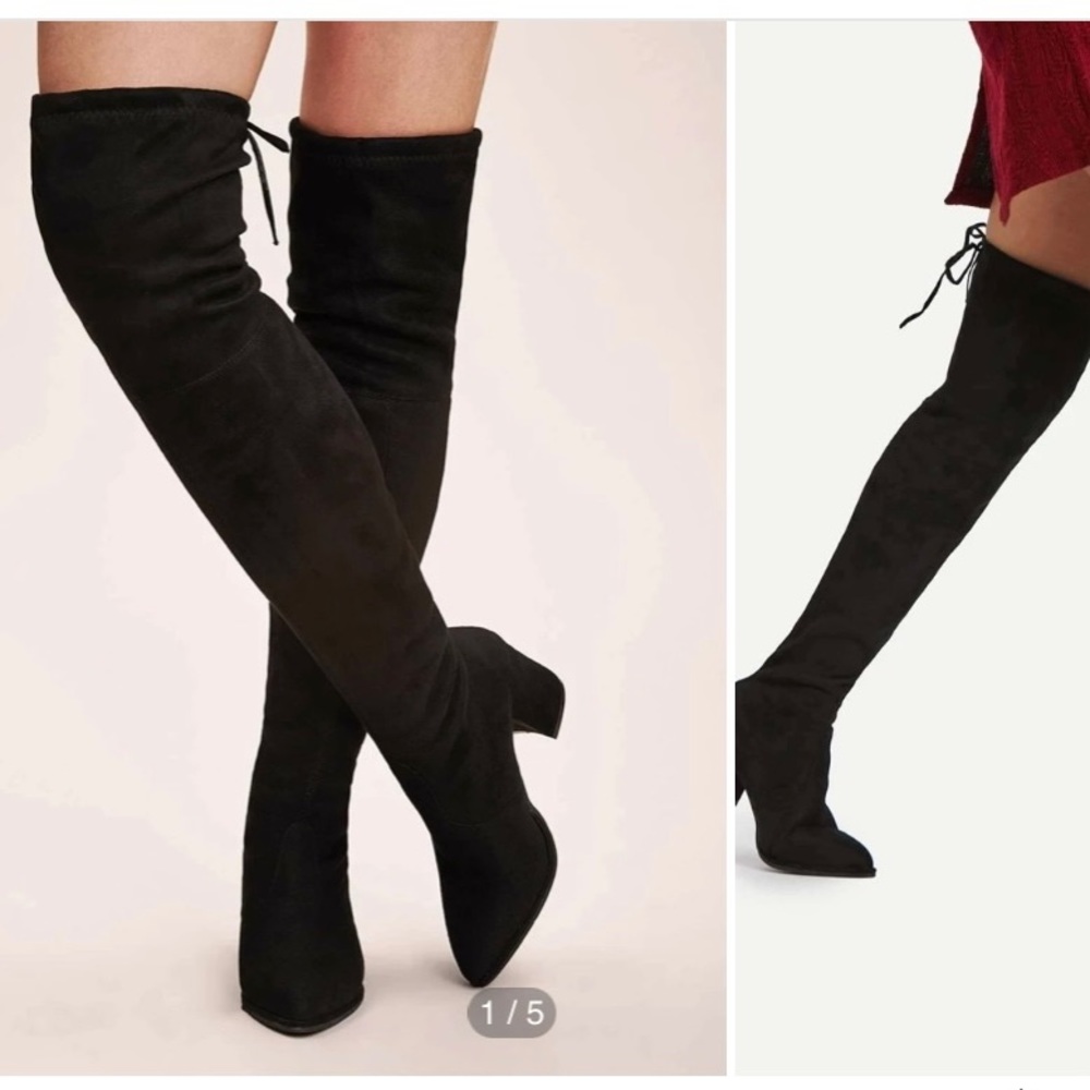 Tie Back Over The Knee Boots